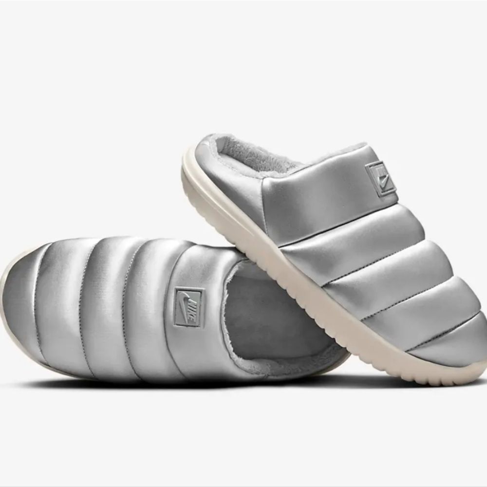 Nike Burrow‎ SE Slippers- Metallic Silver